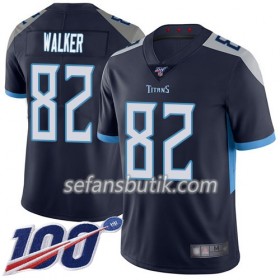 Tennessee Titans Tröjor Delanie Walker 82 Nike Navy Blå 100th - Herr